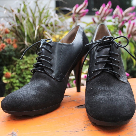 ✨RARE✨ Nine West Leather & Suede Candyce Oxfords - Picture 3 of 3